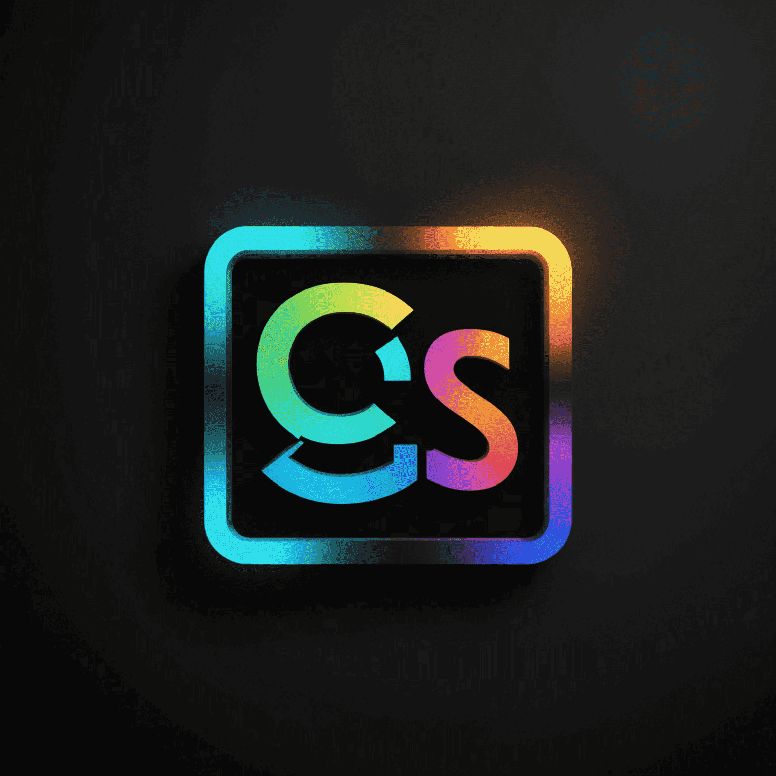 صورة توضيحية لتنسيق CSS مع أنماط وألوان متوهجة على خلفية سوداء